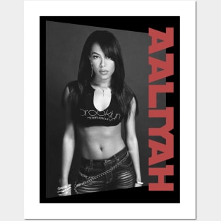 aaliyah classic monochrome Posters and Art